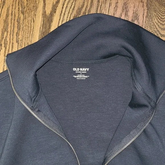 Old Navy Bounce Fleece Blue Full-Zip Jacket - Picture 3 of 6